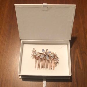 Camilla Christine Rose Gold Blush Hair Piece/Comb
